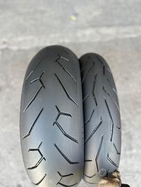 Coppia ruote moto 120/70/17 + 180/55/17 PIRELLI