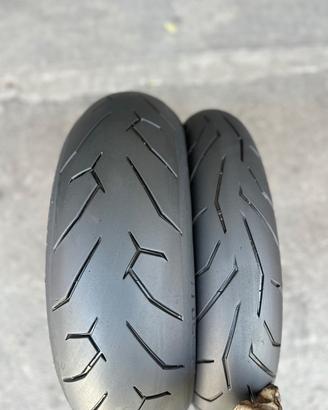 Coppia ruote moto 120/70/17 + 180/55/17 PIRELLI
