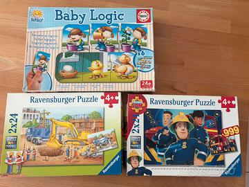 3 confezioni Puzzle 24 pezzi