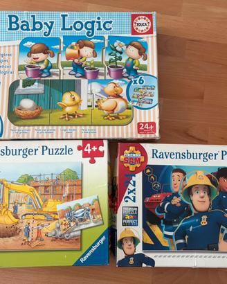 3 confezioni Puzzle 24 pezzi