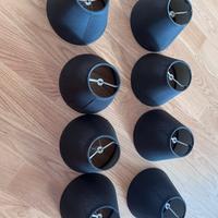 Paralume nero per lampadario, applique, lampade