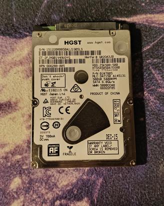 Hard Disk HGST 500GB 2.5
