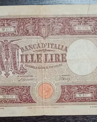 BANCONOTA LIRE 1000 22 LUGLIO 1946