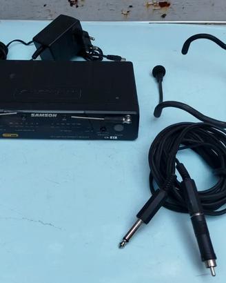 Samson Receiver CR77 + Cavi + Auricolare + Microfo