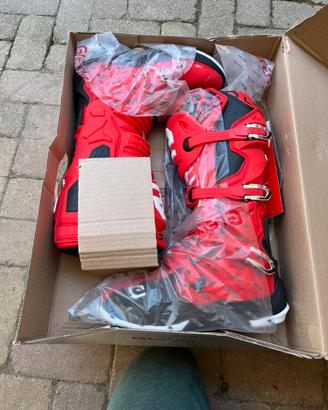 Stivali motocross  Eleveit X Legend rossi tg. 42