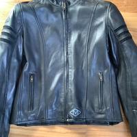 Giacca in pelle moto MTECH