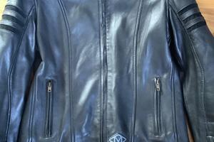 Giacca in pelle moto MTECH