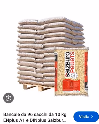 pellet A1 e legna da ardere... 5,50 eu.