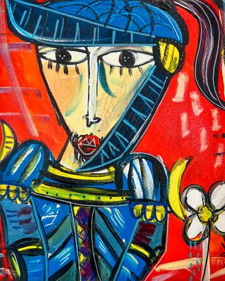 Ritratti, pupi siciliani dipinti sulla sicilia