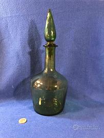 bottiglia verde decanter vino rosso