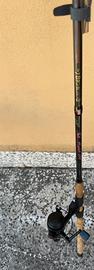 3 canne da pesca da trota e 1 da surfcasting