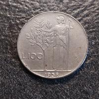 100 Lire 1958 Minerva Italia