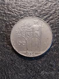 100 Lire 1958 Minerva Italia