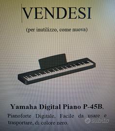 Pianoforte digitale yamaha P-45B