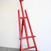 Cavalletti da pittore colore rosso