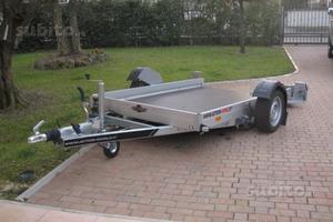 Carrello pianale rasoterra per trasporto cose