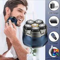 Rasoio uomo elettrico rotativo 6 lame