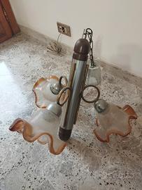 Lampadario vintage stile Murano 
