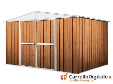 Box in Acciaio da giardino 360x345cm fin legno