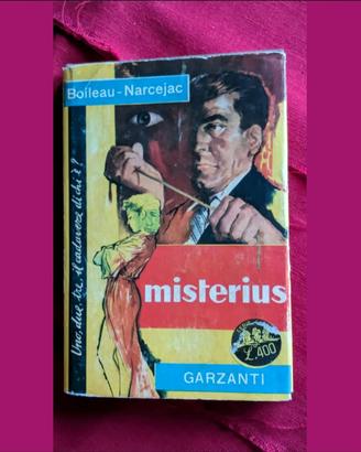 Libro giallo "MISTERIUS" serie 3 scimmiette 1962