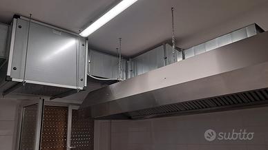 Cappa aspirante in acciaio inox professionale 