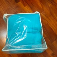 Trapunta singola double-face blu/celeste