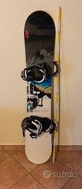Snowboard Sultan 159 + attacchi Drake Fifty L/XL