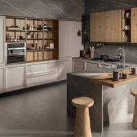 Cucina ad angolo – con colonna angolo