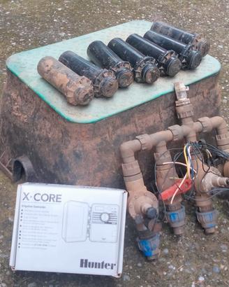 irrigatori ,pozzetto,e valvole ,computer per irrig