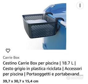 porta oggetti per piscina