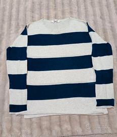 top da donna a maniche lunghe con brillantini 