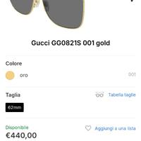 Occhiali da sole unisex Gucci
