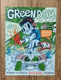 Poster "Green Day" Live in Pasadena 2017