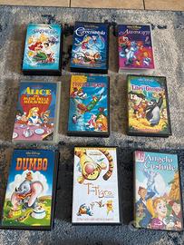 Lotto 9 VHS Disney in italiano