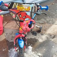 bici bambino spiderman