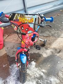 bici bambino spiderman