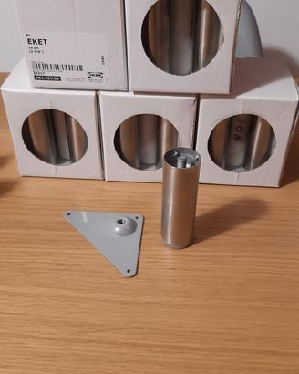 20 piedini in acciaio inox Eket Ikea nuovi 