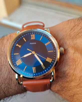 Orologio Uomo Fossil Copeland FS5661 blu mai usato