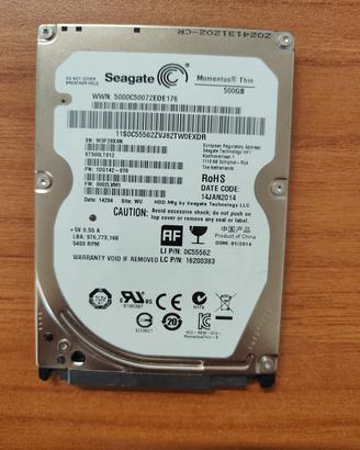 Hard Disk Seagate 500GB Momentus Thin