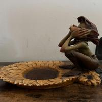 Svuotatasche elfo Paor con girasole – oggetto da c