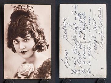 6 cartoline anni '20 (ritratti femminili)