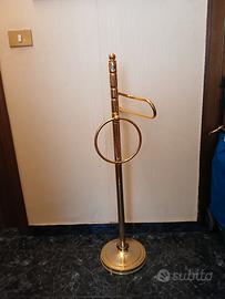 Piantana porta asciugamani dorata 