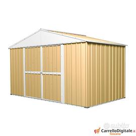 Capanno box esterno lamiera 360x175cm beige