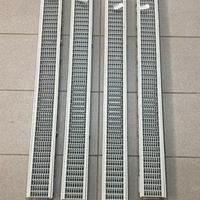 Canalette di scolo acqua 100X35X1000 mm in PVC