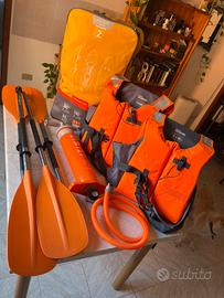 Kayak gonfiabile 2 posti + accessori