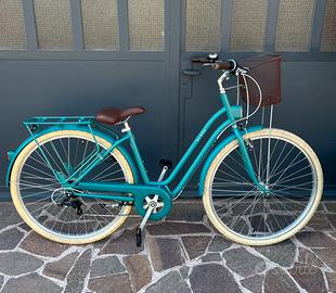 Bici City Bike Elops 520 Btwin con cambio ruota 28
