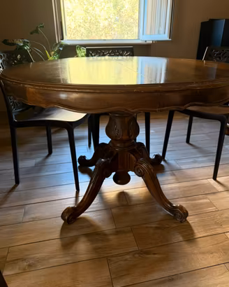 tavolo legno massello e 4 sedie