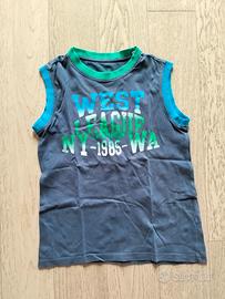 CANOTTA BLU OVS 8-9 ANNI