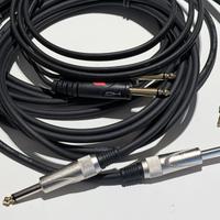 3 Cavi strumenti jack 6,3 mm MONO e jack stereo