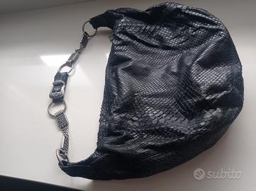 Borsa Blu scuro rettile